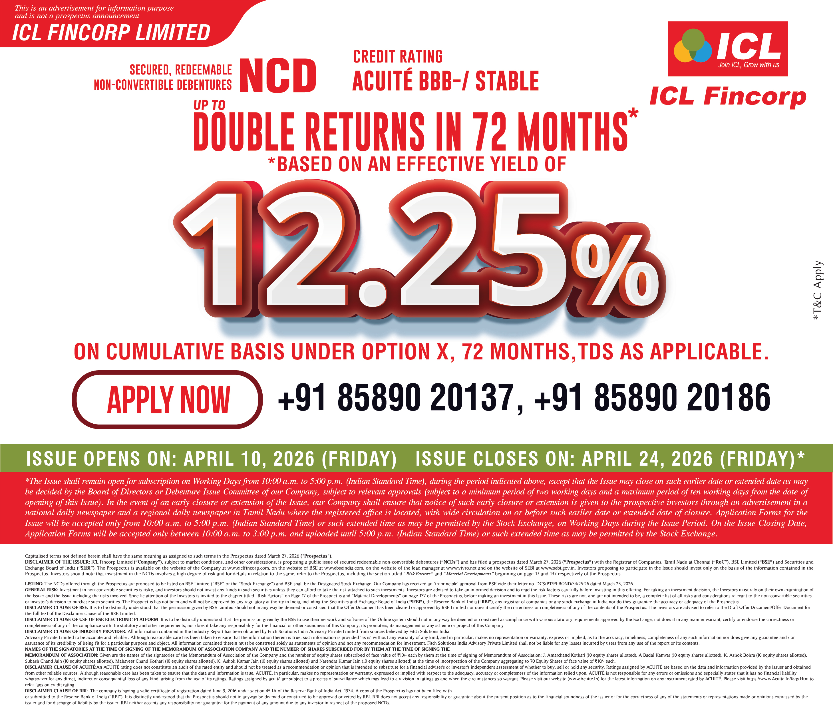 ncd application form