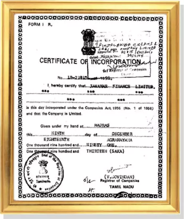Registration Certificates